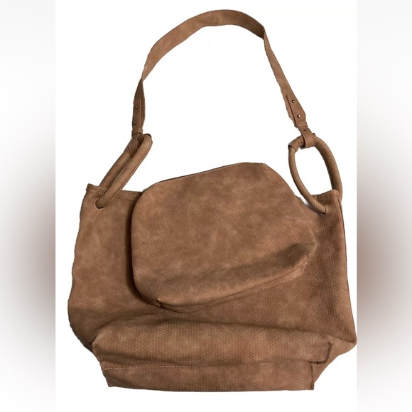 Anthropologie Suede Tan Tie Dye Purse & Bag! - Picture 14 of 14